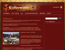Tablet Screenshot of kaffeemuehle-burghausen.de
